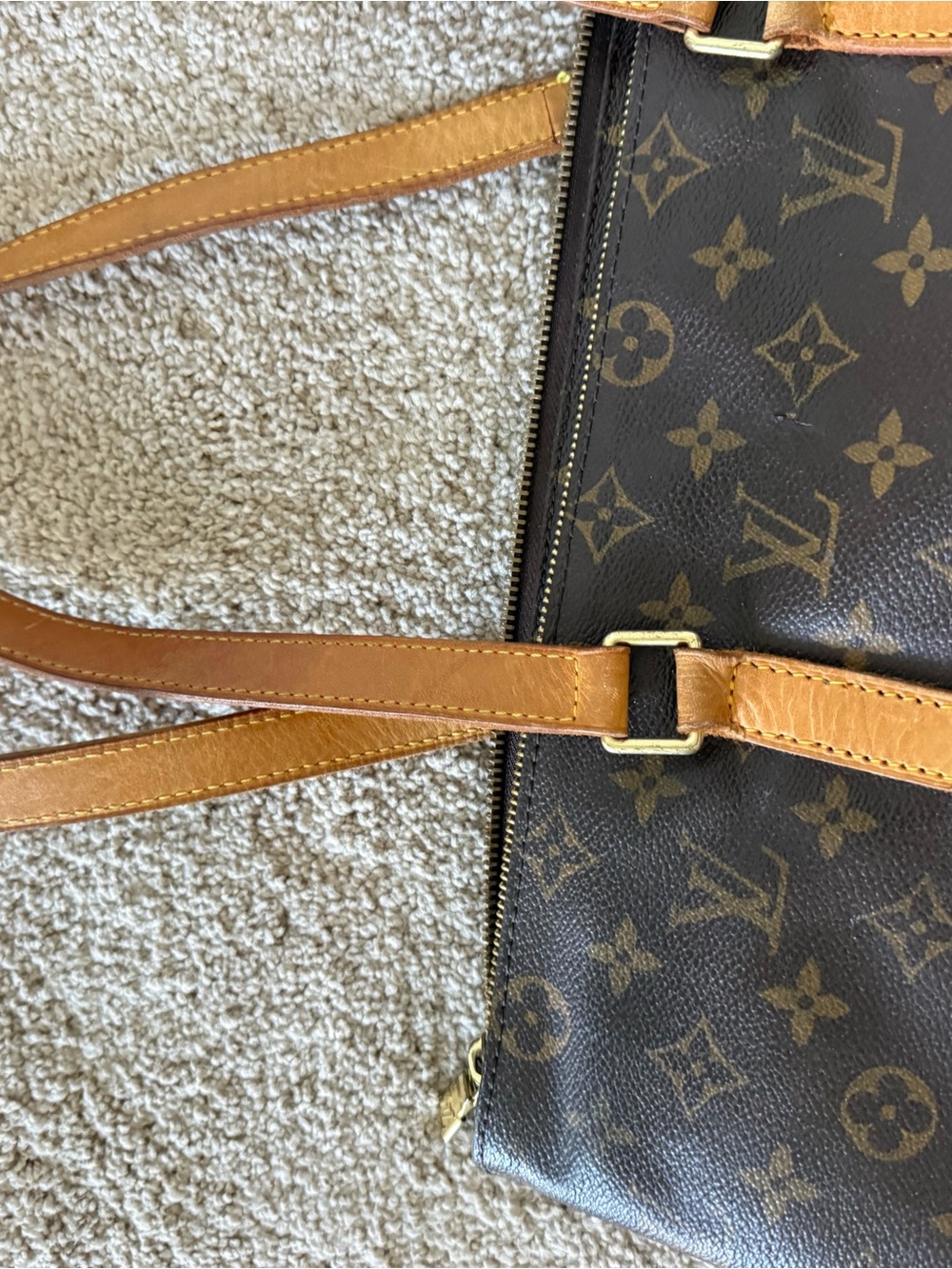 Louis Vuitton Brown Monogram Tote Bag - Picture 11 of 13